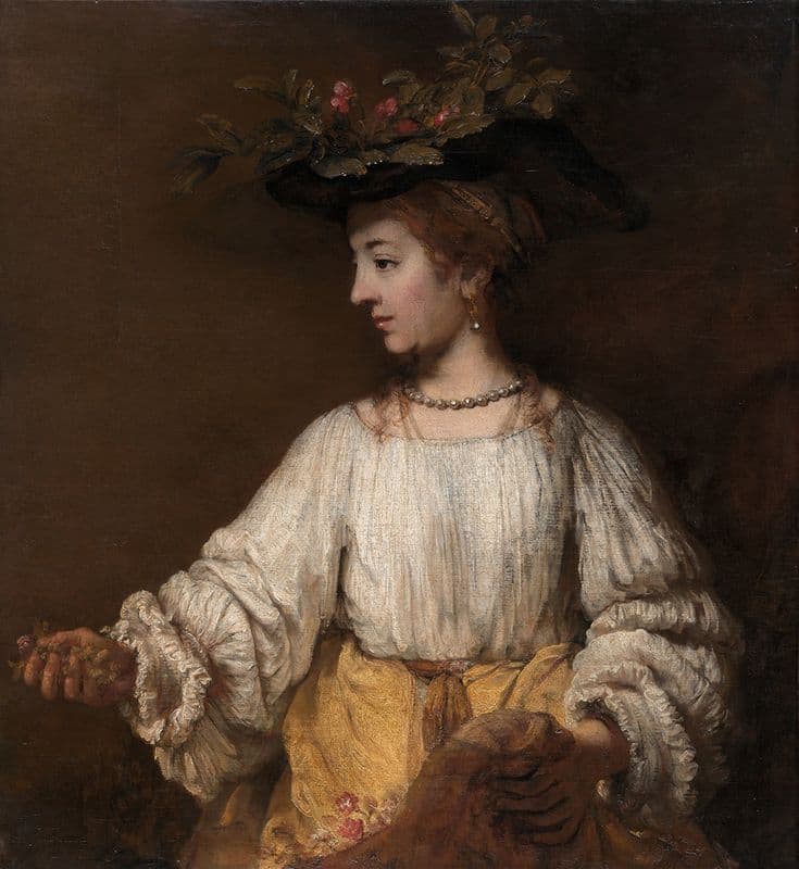 Flora (Ca. 1654) as a canvas print