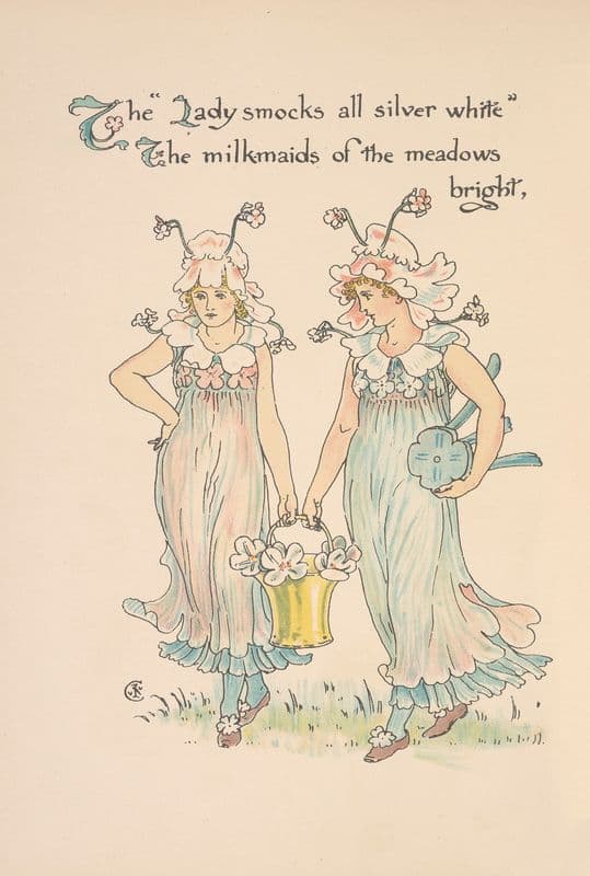 Flora’s feast; A masque of flowers Pl.10 as a canvas print