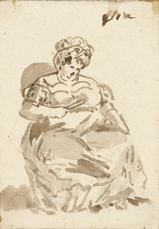 Flore, Mistress of a Public House in Toulon (19th century) as a canvas print