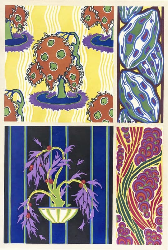 Floréal; dessins & coloris nouveaux Pl.03 as a canvas print