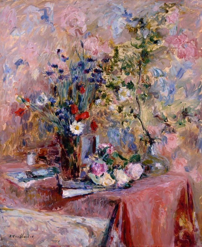 Flowers as a canvas print