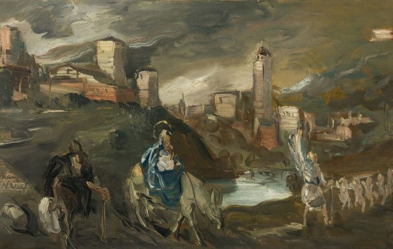 Flucht nach Ägypten as a canvas print