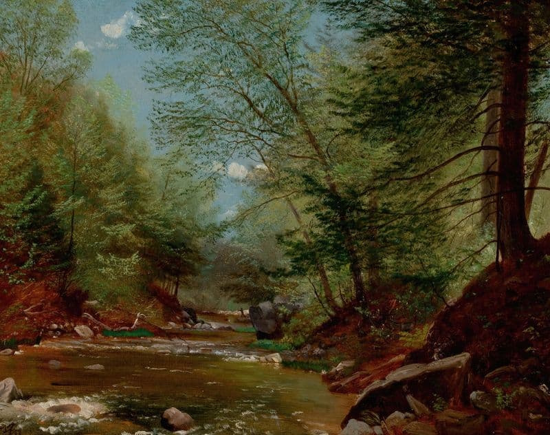 Fly Fishing as a canvas print