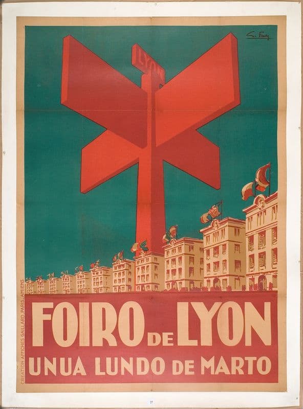 Foiro de Lyon (ca 1930) as a canvas print