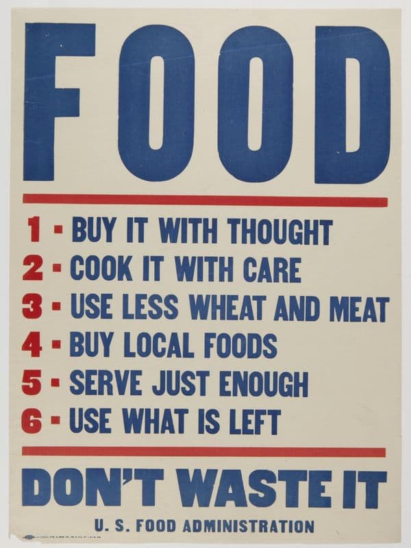 Food. Don’t Waste It as a canvas print