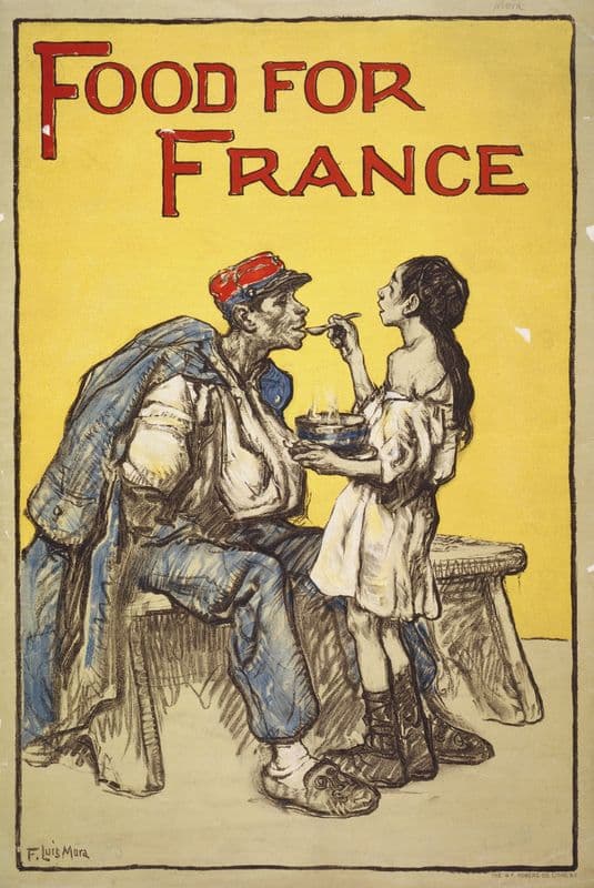Food for France as a canvas print