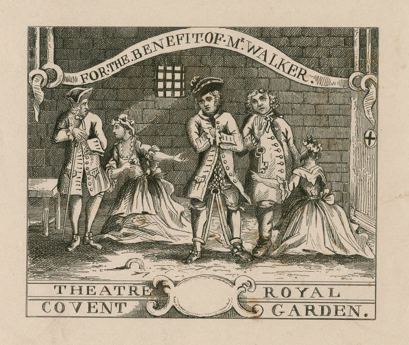 For the benefit of Mr. Walker, Theatre Royal, Covent Garden as a canvas print