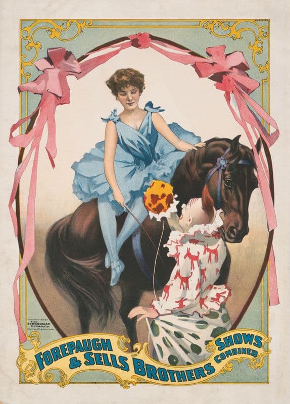 Forepaugh & Sells Brothers shows combined… as a canvas print