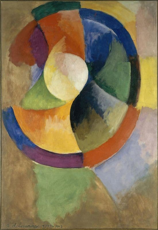 Formes circulaires, Soleil n° 2 (1912-13) as a canvas print