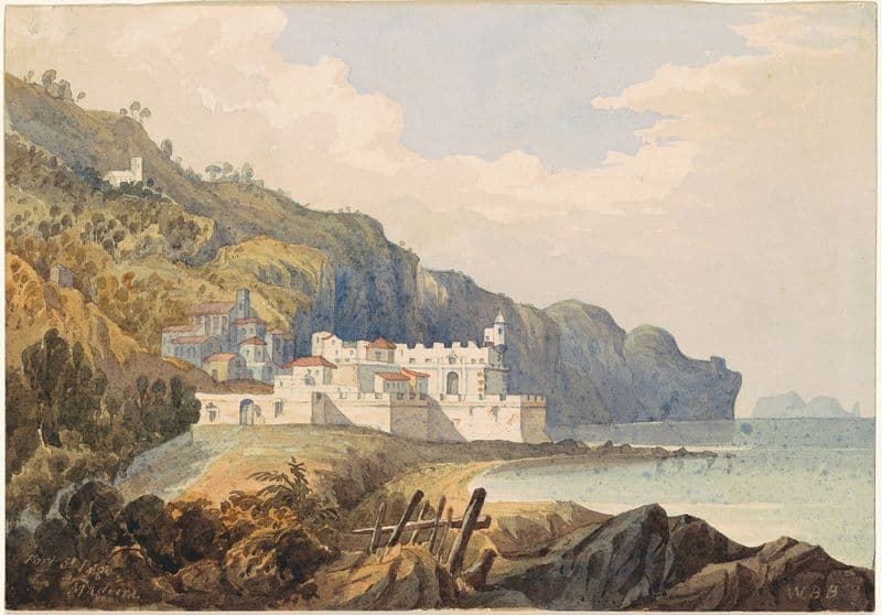 Fort St. lago, Madeira (c. 1850) as a canvas print