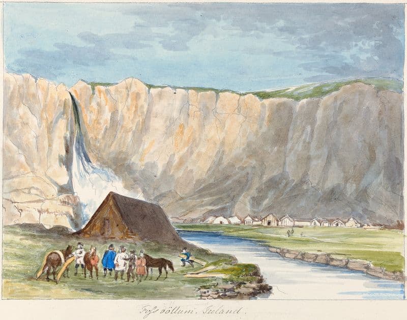 Fossvöllum, Iceland as a canvas print