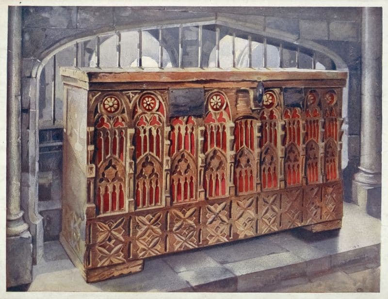 Fourteenth-century buttressed coffer. (1910 - 1911) as a canvas print