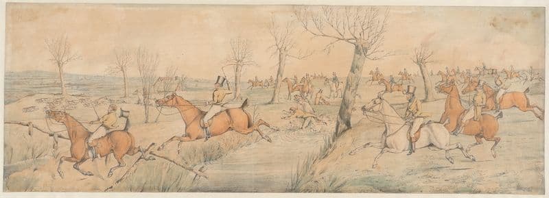 Foxhunting; Full Cry (ca. 1830) as a canvas print