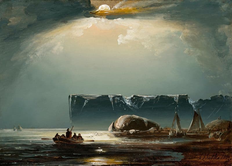 Fra Nordkapp (From the North Cape) as a canvas print