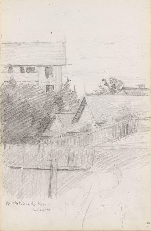 Fra Sandvika as a canvas print