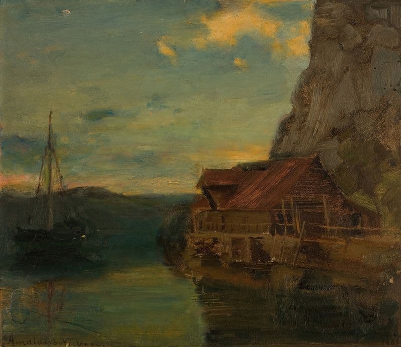 Fra Solsvik, Bergen as a canvas print