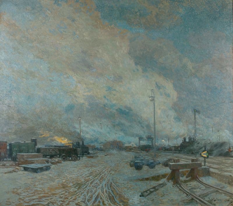Frachtenbahnhof as a canvas print