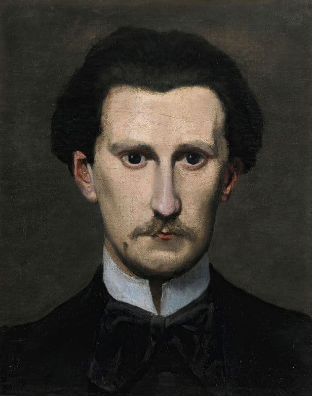 Fragment Du Portrait D’edmond Maitre as a canvas print