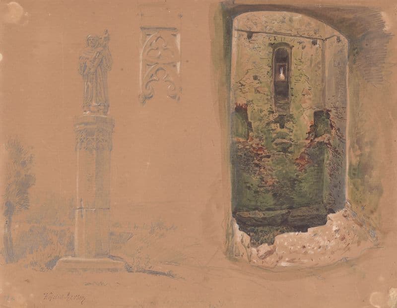 Fragments of Monuments in Koprzywnica as a canvas print