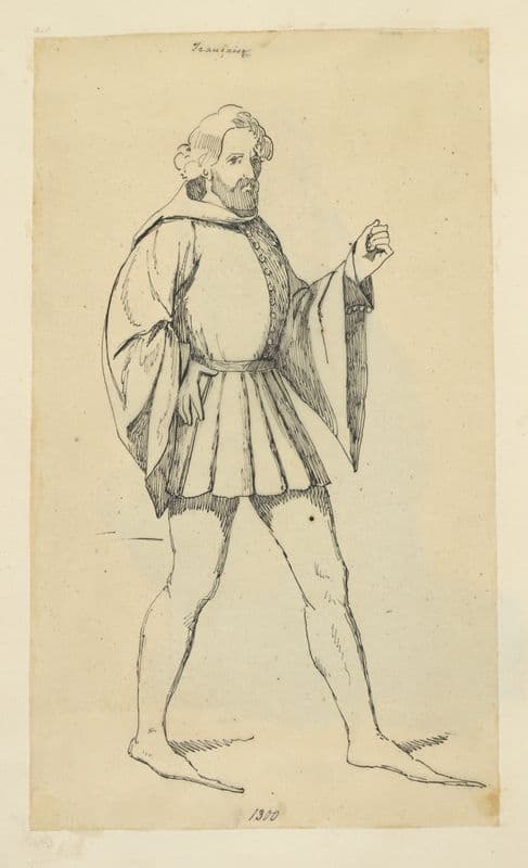 Français, 1300 as a canvas print
