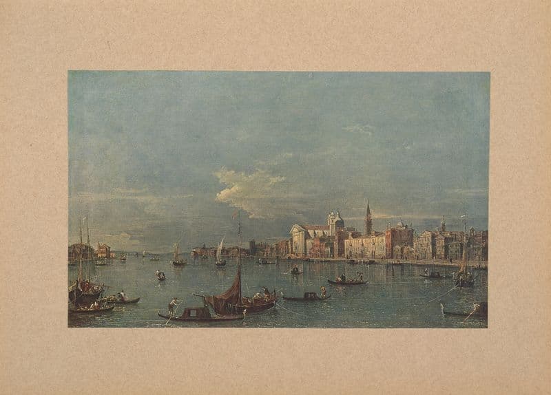 Francesco Guardi, Le Zattere as a canvas print