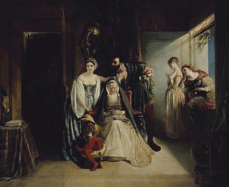 Francis The First And Diane Of Poitiers as a canvas print