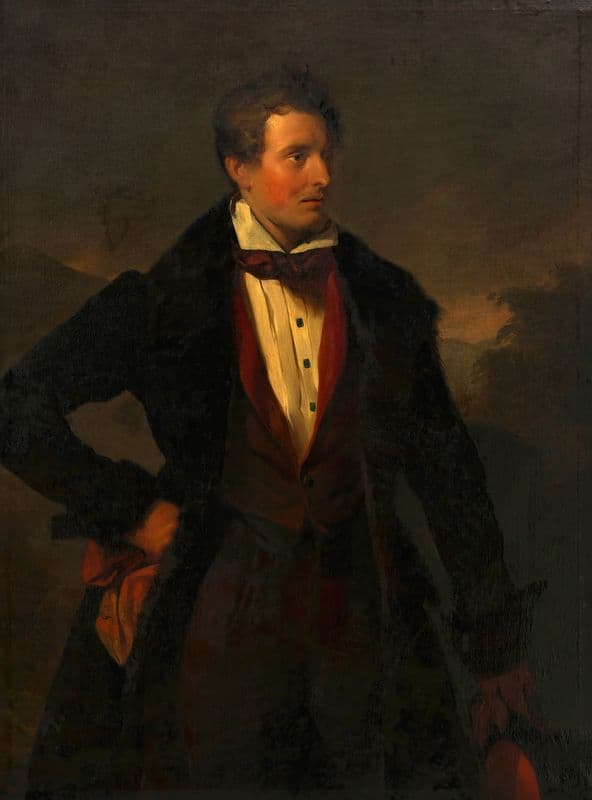 Franz Danhauser (der jüngere Bruder des Künstlers) as a canvas print