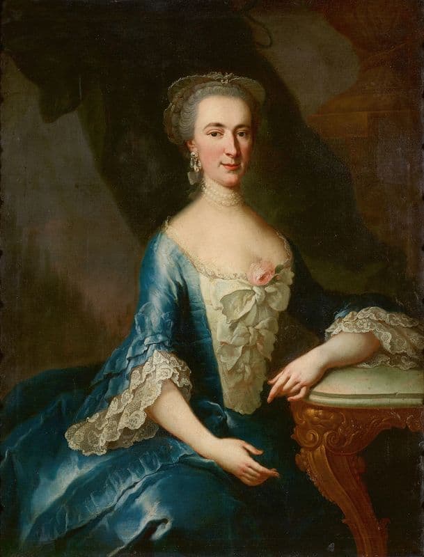 Frau N. Ruard (geb. Cappellari ) (1770-1800) as a canvas print