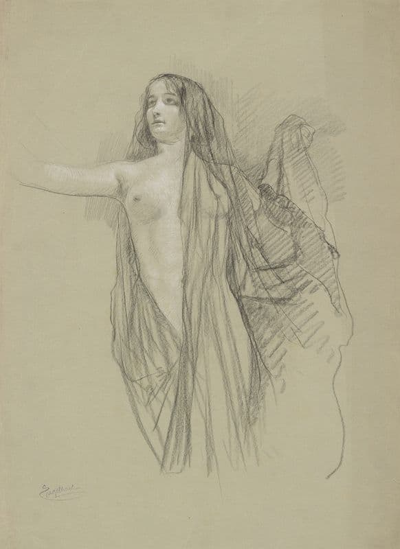 Frauenstudie as a canvas print
