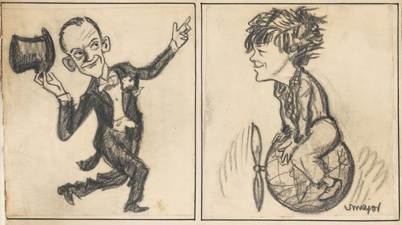Fred Astaire & Amelia Earhart as a canvas print