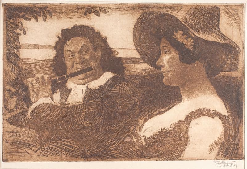 Fredensborg idyl as a canvas print
