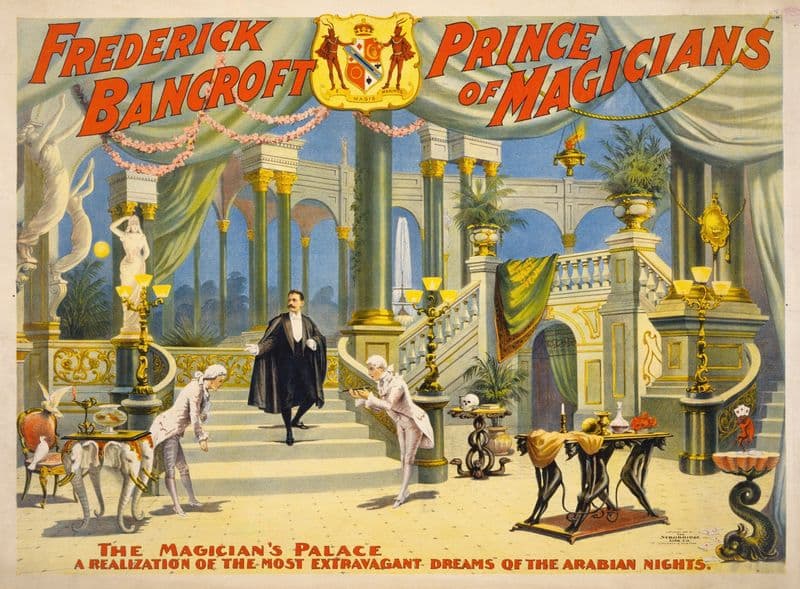 Frederick Bancroft, prince of magicians as a canvas print