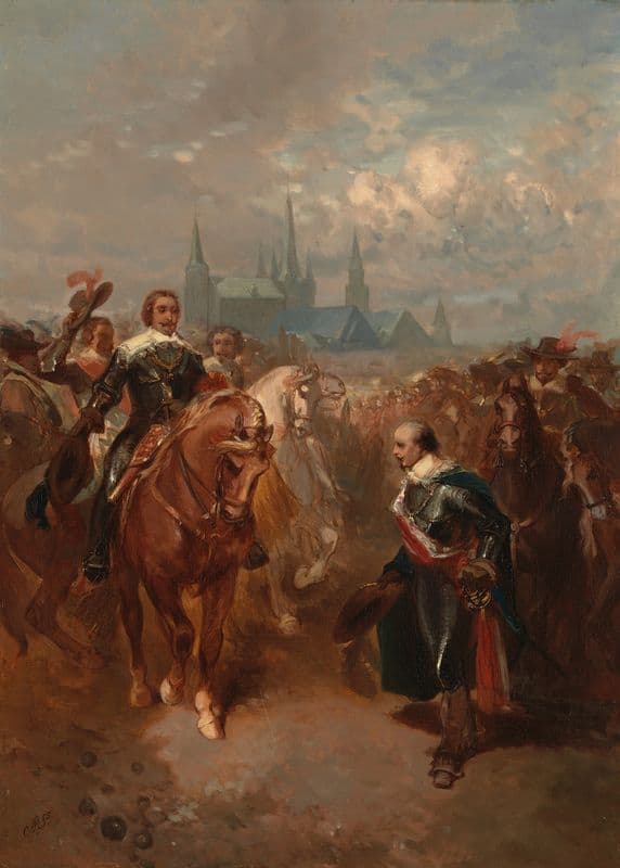 Frederik Hendrik trekt Maastricht binnen, Anno 1632 as a canvas print