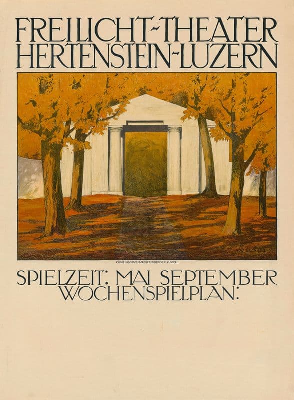 Freilicht Theater Luzern Hertenstein as a canvas print