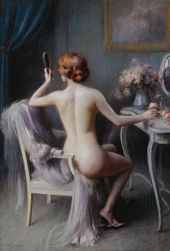 French Nu Feminin as a canvas print