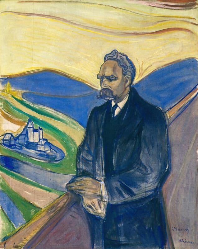 Friedrich Nietzsche as a canvas print