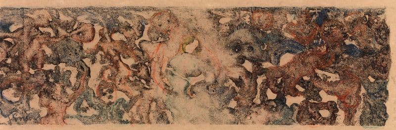Frieze with Little Monsters as a canvas print
