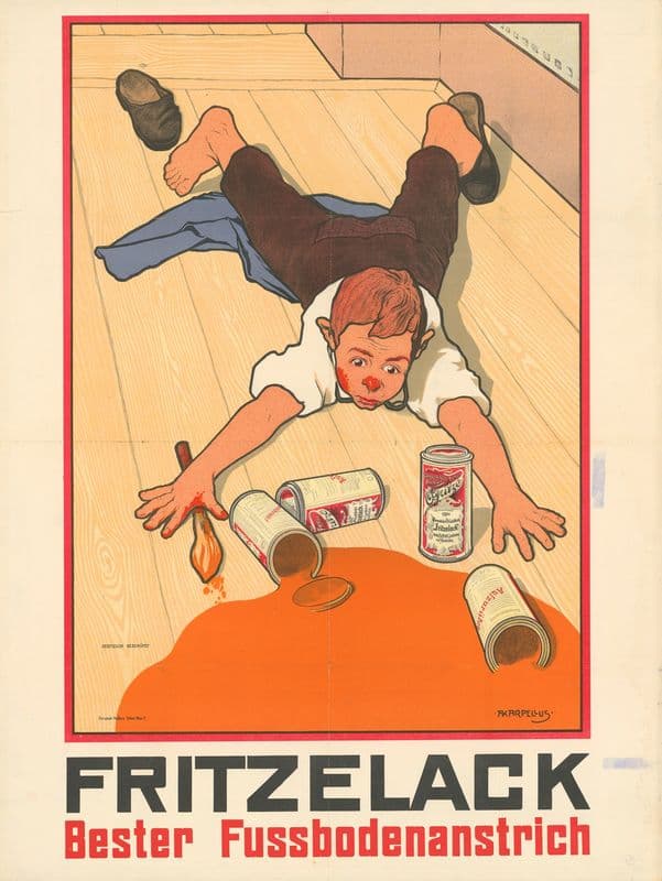 Fritzelack. Bester Fußboden-Anstrich as a canvas print