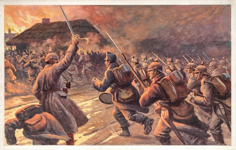 From the battles in the Carpathians, memories from the trenches Pl.1 (1913-1915) as a canvas print