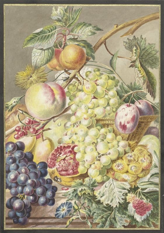 Fruitstuk as a canvas print