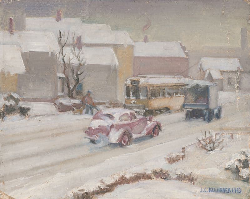 Fulton Road, Cleveland, Ohio as a canvas print
