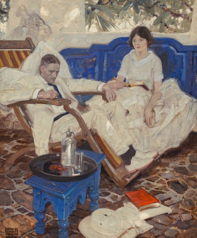 ‘Gad,’ said Heseltine to Peril, ‘If the doctor can only keep me going long enough,’ as a canvas print