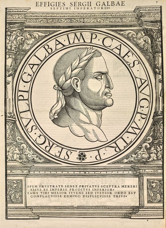 Galba as a canvas print