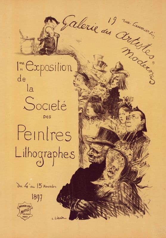 Galerie des Artistes modernes as a canvas print