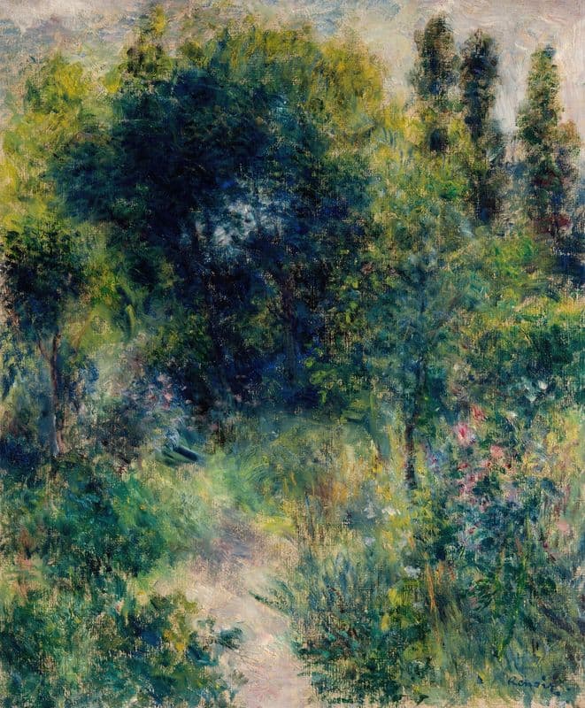 Garden (circa 1877) as a canvas print