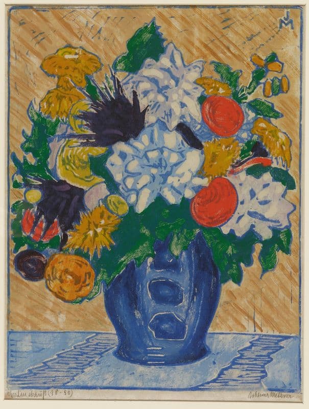 Garden Bouquet (Gartenstrauss) (20th century) as a canvas print