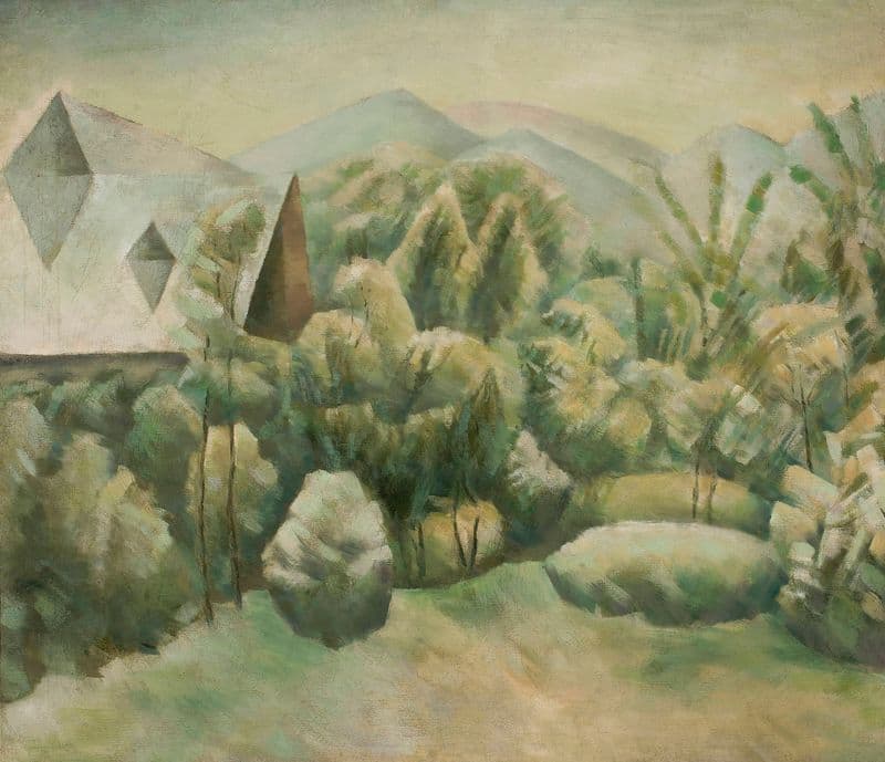 Garden in Zakopane as a canvas print