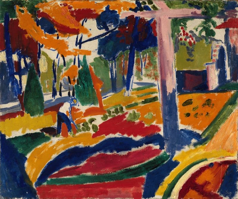Garden (ca. 1915) as a canvas print