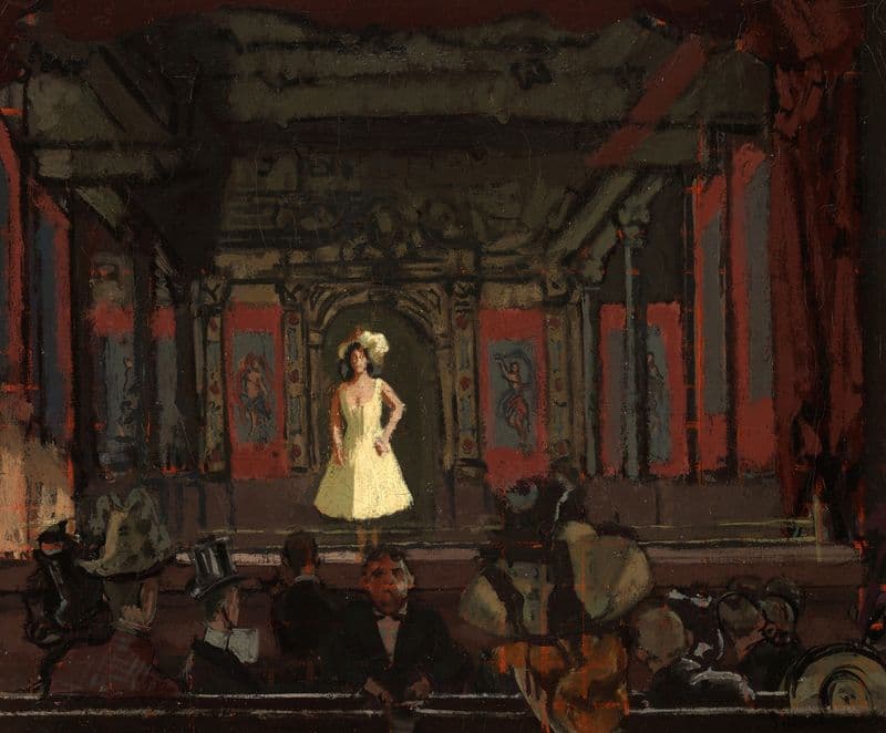 Gatti’s Hungerford Palace of Varieties. Second Turn of Katie Lawrence (ca. 1888) as a canvas print