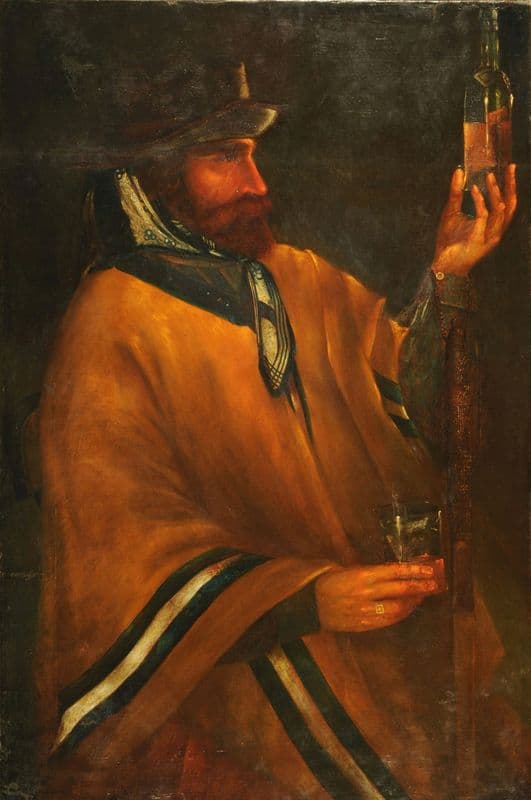 Gaucho con la ginebra as a canvas print